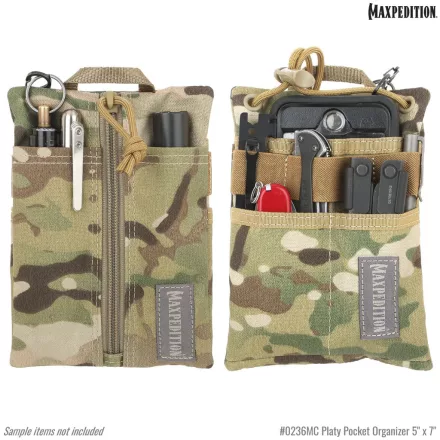 Maxpedition Platy Pocket -zsebrendszerező - Zöld- Nagy változat