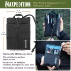 Maxpedition Platy Pocket -zsebrendszerező - Zöld- Nagy változat