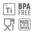 Light My Fire Spork'n Straw Kit Titanium evőeszköz készlet