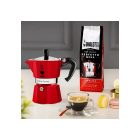 Bialetti Moka expressz kotyogós kávéfőző 3 adagos , piros 