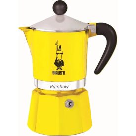 Bialetti Rainbow kotyogós kávéfőző - 1 adagos - sárga