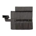 DICK Késtartó táska 5 db késnek, vagy kiegészítőnek, exkluzív bőr kivitelben, fekete