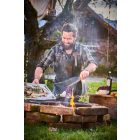 DICK Red Spirit késkészlet, 4 késsel, csipesszel, bőr késtartó táskában