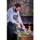 DICK Red Spirit késkészlet, 4 késsel, csipesszel, bőr késtartó táskában