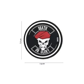 Death or glory PVC felvarró - fekete