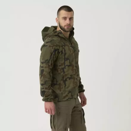 Helikon-Tex Patriot kabát Mk 2 - Hybrid Fleece - Pl woodland 