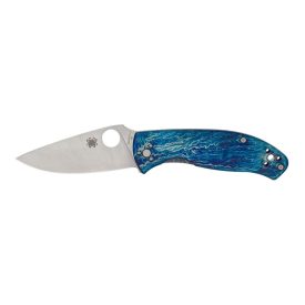 Spyderco Tenacious Blue TI D2 Plain