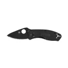 Spyderco Ambitious Lightweight Serrated Fekete zsebkés 