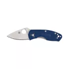 Spyderco Ambitious Lightweight CPM S35VN Serrated zsebkés - FRN Blue 