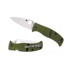 Spyderco Caribbean G-10 Black/Yellow Sheepfoot 
