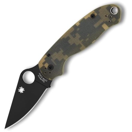 Spyderco Para 3 G-10 DIGITAL CAMO BLACK BLADE