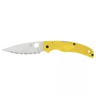 Spyderco Native Chief Salt Yellow Serrated Magnacut