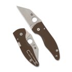 Spyderco MICROJIMBO BROWN G-10 CPM 15V PLAIN