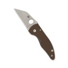 Spyderco MICROJIMBO BROWN G-10 CPM 15V PLAIN