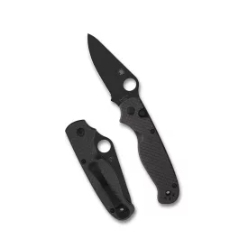Spyderco Buttonup Carbon Fiber zsebkés - Fekete