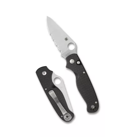 Spyderco Buttonup Carbon Fiber zsebkés Combo