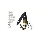 Swiza D01 AB HALLOWEEN, fekete/koponya (KNI.0013.H001)-zsebkés