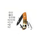 Swiza D01 AB HALLOWEEN, narancssárga/koponya (KNI.0013.H002)-zsebkés