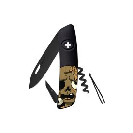   Swiza D01 AB HALLOWEEN, fekete/zombi (KNI.0013.H003)-zsebkés