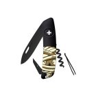 Swiza D01 AB HALLOWEEN, fekete/múmia (KNI.0013.H005)-zsebkés