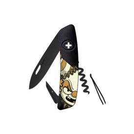   Swiza D01 AB HALLOWEEN, fekete/bohóc (KNI.0013.H009)-zsebkés