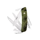 Swiza C07 CAMOUFLAGE SCISSORS, olívazöld/páfrány (KNI.0110.2050)-zsebkés
