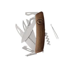   Swiza SH09TR AM SAW & SCISSORS WAVY EDGE, diófa (KST.0136.6300)-zsebkés