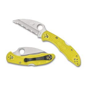 Spyderco Salt FRN Yellow Wharncliffe Spyderedge