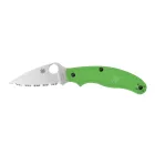 Spyderco UK Penknife  Salt Green Serrated -zsebkés 