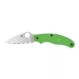 Spyderco UK Penknife  Salt Green Serrated -zsebkés 