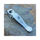 Spyderco Native 5 Standard Clip - Stonewashed "LYNCH logóval "