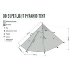 DD SuperLight - piramis sátor - Olive Green