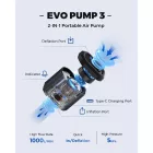 Flextail Evo Pump 3 – Hordozható elektromos pumpa, 1000L/perc légáramlással