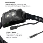 LEDLENSER HF4R Signature 600lm/140m, Li-ion, tölthető fejlámpa