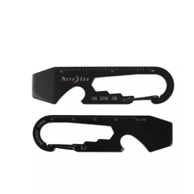   NITE IZE DoohicKey karabiner "multiszerszám" - fekete
