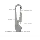 NITE IZE DoohicKey karabiner "multiszerszám" - ezüst