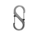 NITE IZE #4 SlideLock karabiner, fémszínű