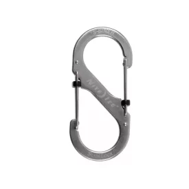 NITE IZE #4 SlideLock karabiner, fémszínű