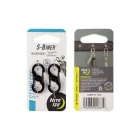 NITE IZE Microlock S Karabiner - Fekete, 2db