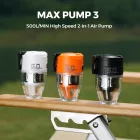 Flextail MAX Pump 3 – Hordozható elektromos pumpa LED lámpával - fekete