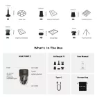 Flextail MAX Pump 3 – Hordozható elektromos pumpa LED lámpával - narancssárga