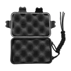 Marbles műanyag tároló doboz, szivacsos - Fekete