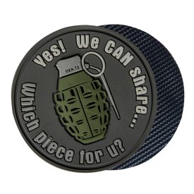   Helikon-Tex "WE CAN SHARE" Grenade Patch - PVC - Grey