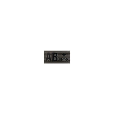 AB Rh+ vércsoport felvarró - Black/Boreal Green