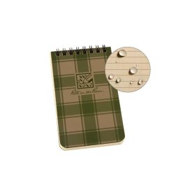 Rite in the Rain - Vízálló spriláfüzet - pléd mintás