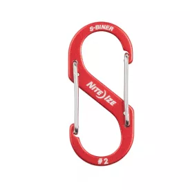 NITE IZE S-Biner alumínium S ( dupla) karabiner #2 - piros