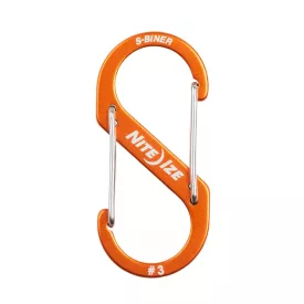   NITE IZE S-Biner alumínium S ( dupla) karabiner #3 - narancs