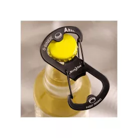 NITE IZE Sörnyitó karabiner - fekete