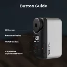 Flextail Tiny Bike Pump Pro – Hordozható elektromos kerékpárpumpa LED kijelzővel, 120 PSI