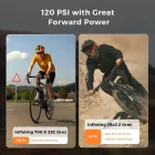 Flextail Tiny Bike Pump Pro – Hordozható elektromos kerékpárpumpa LED kijelzővel, 120 PSI